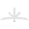 Ekena Millwork Alberta Architectural Grade PVC Gable Bracket, 60"W x 27 1/2"H x 4"D x 4"F, 11/12 Pitch GBP060X28X0404ALB00 - alternate 2